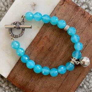 Michael Dawkins Sterling Silver Gemstone Bracelet